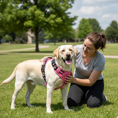 confort accru et controle ameliore avec harnais chien