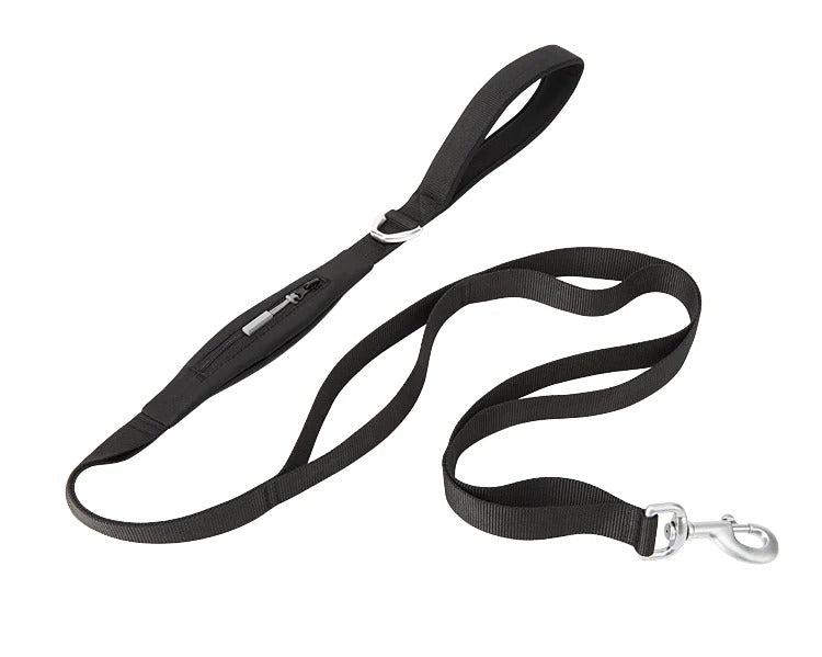 laisse chien noir stockage